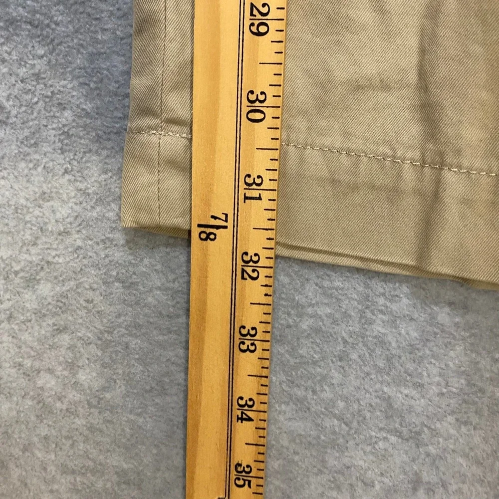 BANANA REPUBLIC Mens 32x32 Emerson Chino Pants Khaki 100% Cotton Straight Casual